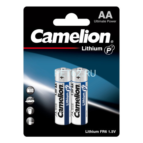 Батарейка литиевая Camelion Lithium BL2 FR6 (FR6-BP2, батарейка,1.5В)