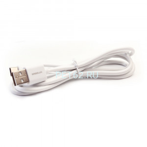 Кабель Ergolux ELX-CDC02-C01 (Кабель USB-Type C, 3А, 1,2м, Белый, Зарядка+Передача данных, Коробка)