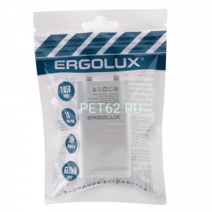 Сетевой адаптер Ergolux ELX-РA01P-C01 ПРОМО (Зарядка 10Вт 1USB, 100-220В, 5V/2А, Белый, Пакет)