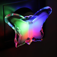 Ночник Camelion NL-259 "бабочка RGB" (LED ночник, 220V)