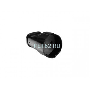 Volsten S1-M12 Black 10А Розетка штепсельная чёрная б/з 
