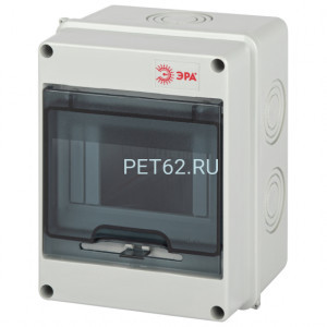 Корпус пластиковый навесной ЭРА SIMPLE КМПн-5 IP65 серый