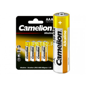 Батарейка Camelion Normal Alkaline LR03 BL-4 (LR03-BP4NR, батарейка,1.5В)