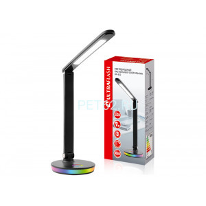 Ultraflash UF-822 C02 черный (Led, светильник настольный, 7Вт, димм., 3 цвет.темп., RGB ночник)