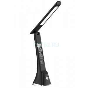 Светильник светодиодный настольный Ultraflash UF-821 C02 черный (Led, светильник настольный, 7Вт, дисплей, смена цвет.темп, кожа)