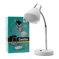 Светильник настольный Camelion KD-359  C01 белый (Светильник настольный,230V 40W E27)