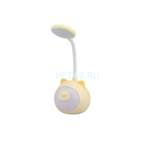 Светильник настольный Camelion NL-277 "мишка желтый" (LED ночник с выкл, аккум, USB, RGB)