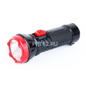 Светодиодный фонарь Ultraflash LED3858  (фонарь аккум. 220В, черный, 1 LED, 2 режима,SLA, пластик, коробка)
