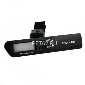 Весы Ergolux ELX-SB04-C02 черные (весы ручные электронные безмен до 50 кг)