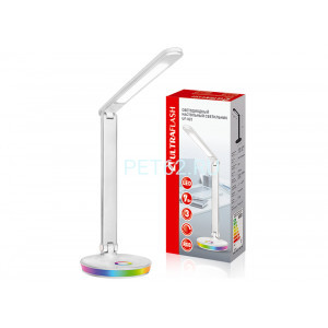 Светильник светодиодный настольный Ultraflash UF-822 C01 белый (Led, светильник настольный, 7Вт, димм., 3 цвет.темп., RGB ночник)