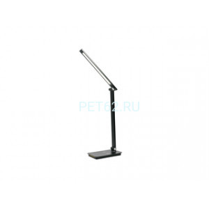 Ultraflash UF-834 C02 черный (Led св-к настольный, 8Вт, 5 ССТ, диммируемый, ночник, таймер, зарядка)