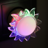 Ночник Camelion NL-257 "солнце RGB" (LED ночник, 220V)