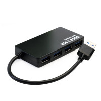 Разветвитель USB Ergolux ELX-SLP01-C02 (Разветвитель USB-4USB, 2А, Черный, Коробка)