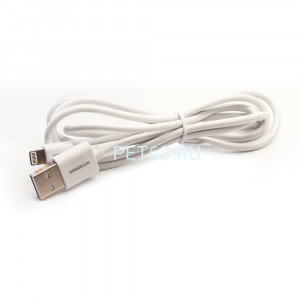 Кабель Ergolux ELX-CDC03-C01 (Кабель USB-Lightning, 3А, 1,2м, Белый, Зарядка+Передача данных, Коробка)
