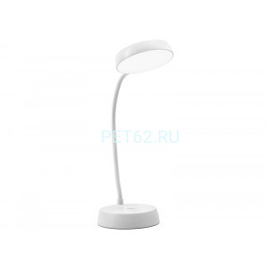 Светильник светодиодный настольный Ultraflash UF-806 C01 белый (Led, светильник настольный, 6Вт, аккум., димм., 3 цвет.темп.)