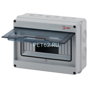Корпус пластиковый навесной ЭРА SIMPLE КМПн-8 IP65 серый
