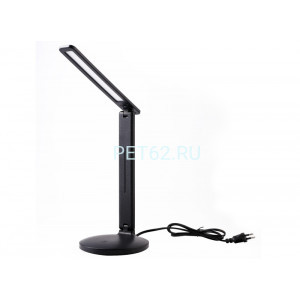 Светильник светодиодный настольный Ultraflash UF-812 C02 черный (Led, светильник настольный, 7Вт, 4500К, 3 ур.яркости, кожа)