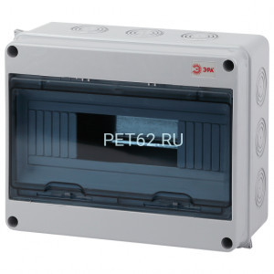 Корпус пластиковый навесной ЭРА SIMPLE КМПн-12 IP65 серый