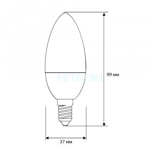 Светодиодная лампа Ergolux LED-C35-10W-E14-4K (Эл.лампа светодиодная Свеча 10Вт E14 4500K 220-240В ПРОМО)