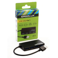 Разветвитель USB Ergolux ELX-SLP01-C02 (Разветвитель USB-4USB, 2А, Черный, Коробка) Разветвитель USB Ergolux ELX-SLP01-C02 (Разветвитель USB-4USB, 2А, Черный, Коробка)