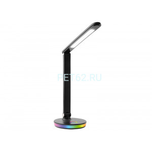 Ultraflash UF-822 C02 черный (Led, светильник настольный, 7Вт, димм., 3 цвет.темп., RGB ночник)