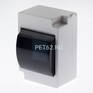 Корпус пластиковый навесной ЭРА SIMPLE КМПн 2/4 IP30 прозрачная крышка белый