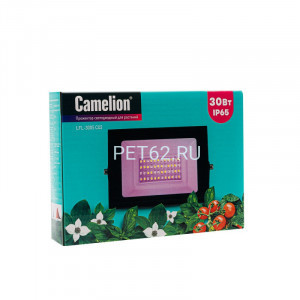 Фито прожектор Camelion LFL-3005 C02 черный (ФИТО LED прожектор, 30 Вт)