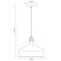 Светильник подвесной Camelion PL-425L Amsterdam С62 черный+медь