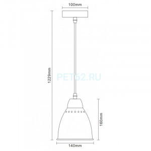 Светильник подвесной Camelion PL-430S-1 LOFT С01 белый