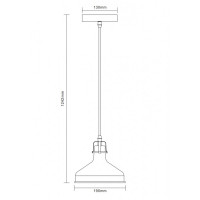 Светильник подвесной Camelion PL-425S Amsterdam С73 серый+медь