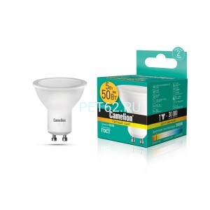 Светодиодная лампа  Camelion 5вт LED5-GU10/3000К/GU10