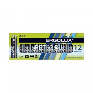 Батарейка Ergolux Alkaline BP-12 (ААА — LR03, 1.5В)