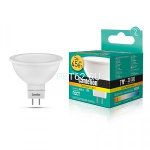 Светодиодная лампа Camelion 5вт LED5-MR16/3000К/GU5.3