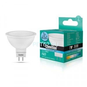 Светодиодная лампа  Camelion 5вт LED5-S108/4500К/GU5.3