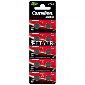  Батарейка Camelion G 2  BL-10 Mercury FRee (AG2-BP10(0%Hg), 396A/LR726/196 батарейка для часов)