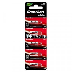  Батарейка Camelion LR27A BL-5 Mercury FRee (A27-BP5, батарейка,12В)