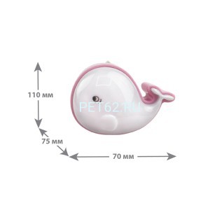 Ночник - Camelion NL-183 "Розовый кит"