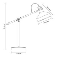 Светильник настольный Camelion KD-425 Amsterdam С73 серый+медь