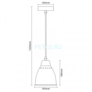 Светильник подвесной Camelion PL-430S-1 LOFT С59 старинная медь