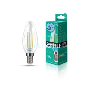 Светодиодная лампа  Camelion 7 вт LED7-Свеча (C35)-FL-Лампа нитевидная (Filament)/4500К/E14