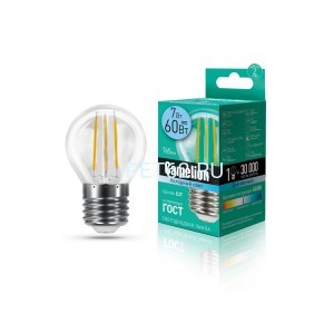 Светодиодная лампа  Camelion 7 вт LED7-Шарик (G45)-FL-Лампа нитевидная (Filament)/4500К/E27