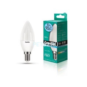 Светодиодная лампа  Camelion 10 вт LED10-Свеча (C35)/4500К/E14