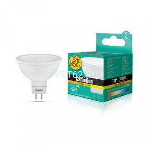 Светодиодная лампа  Camelion 10 вт LED10-JCDR/3000К/GU5.3