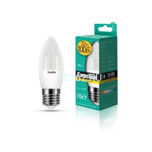 Светодиодная лампа  Camelion 12 вт LED12-Свеча (C35)/3000К/E27