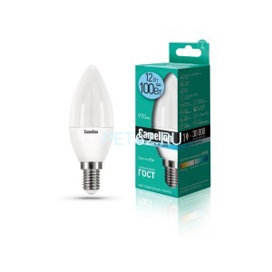 Светодиодная лампа  Camelion 12 вт LED12-Свеча (C35)/4500К/E14