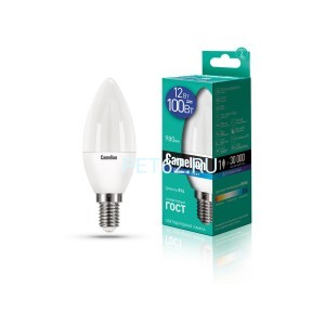 Светодиодная лампа  Camelion 12 вт LED12-Свеча (C35)/6500К/E14