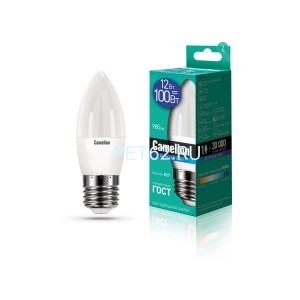 Светодиодная лампа  Camelion 12 вт LED12-Свеча (C35)/6500К/E27