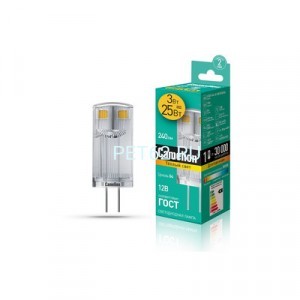 Светодиодная лампа Camelion 3вт LED3-G4-JC-NF/3000К/G4