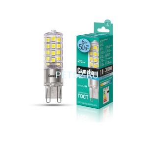 Светодиодная лампа Camelion 6вт LED6-G9-NF/4500К/G9