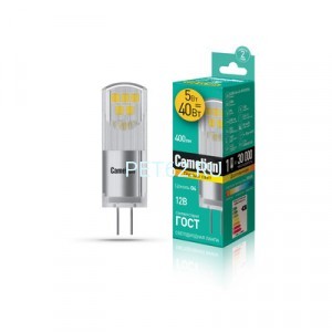 Светодиодная лампа  Camelion 5вт LED5-G4-JC-NF/3000К/G4